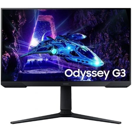Monitor Gaming Samsung Odyssey G3 S24DG300EU/ 24'/ Full HD/ 1ms/ 180Hz/ VA/ Regulable en altura/ Negro